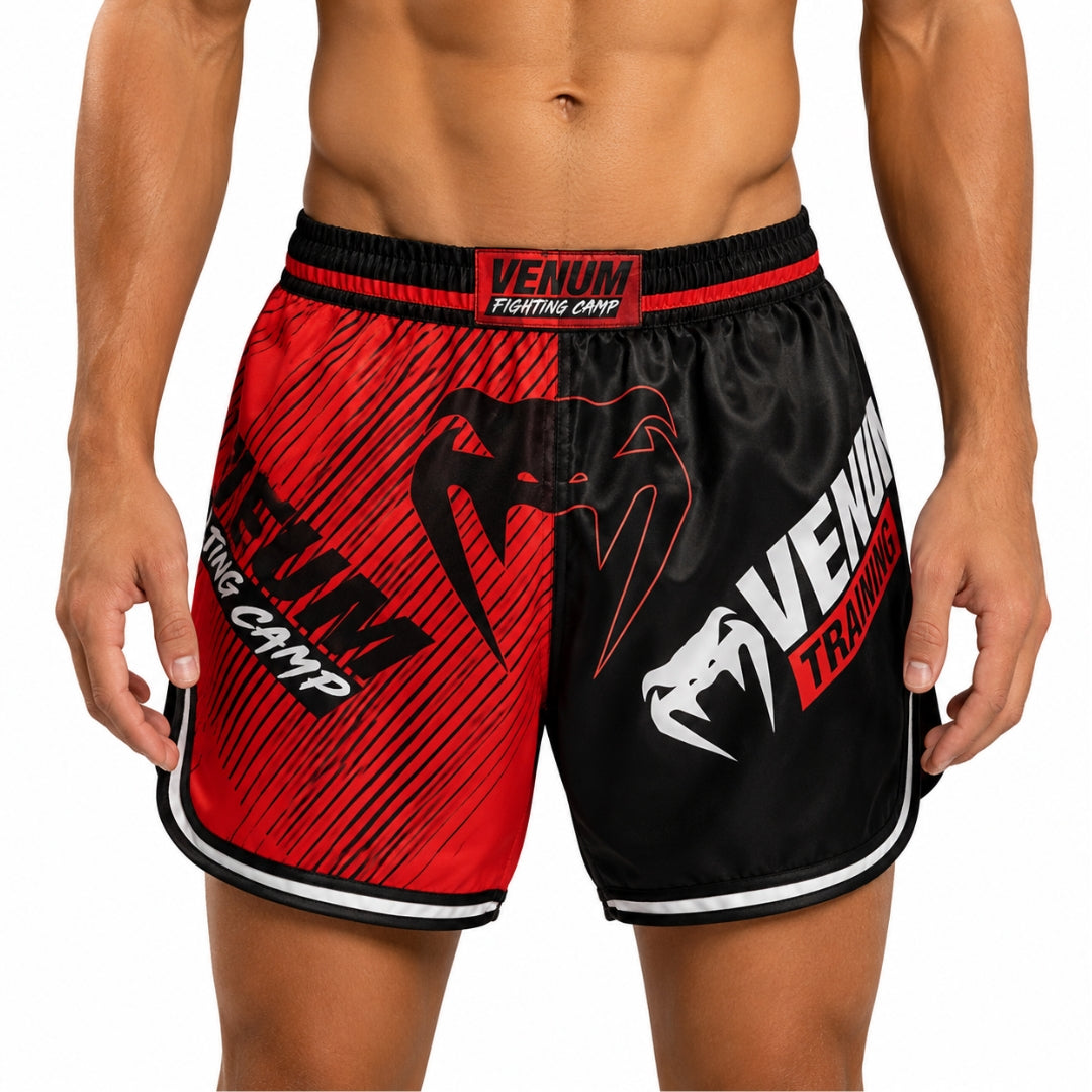 MuayThai Venum Training Camp Short Red