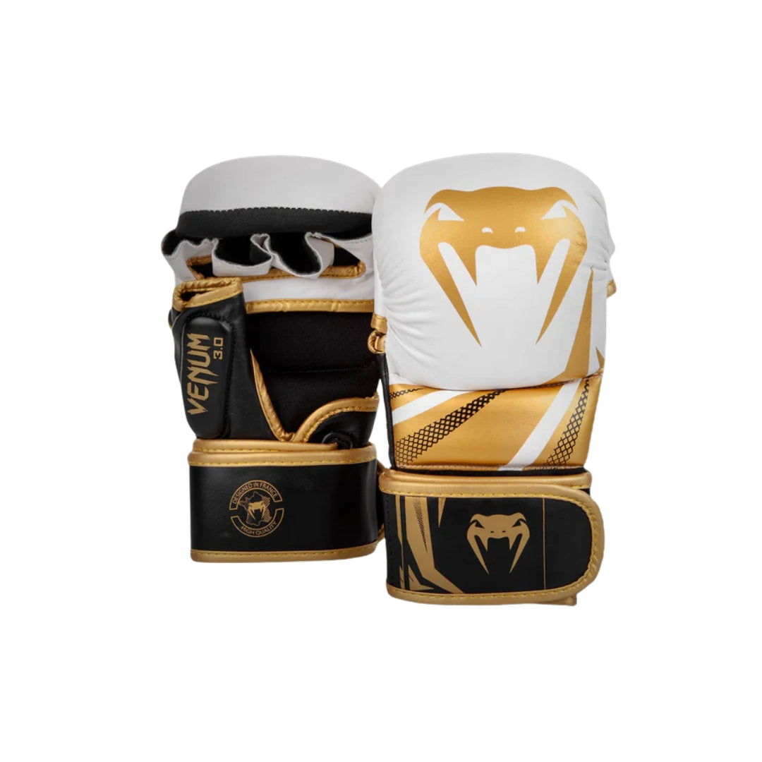 Venum MMA Challeneger 3.0 Sparring Gloves - White|Gold