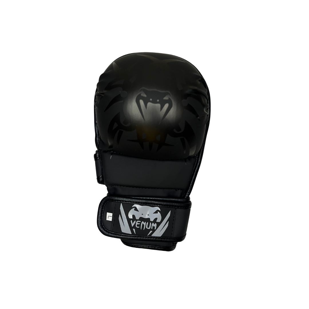 MMA Venum Sparring Gloves Leather Full Black