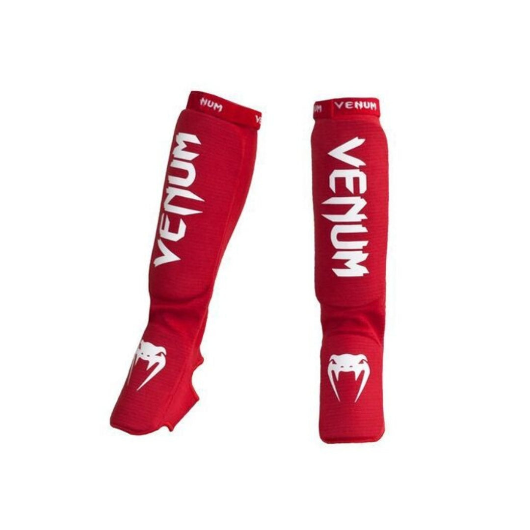 Shin Guards Venum Kontact - Red MMA MuaiThai Kickboxing