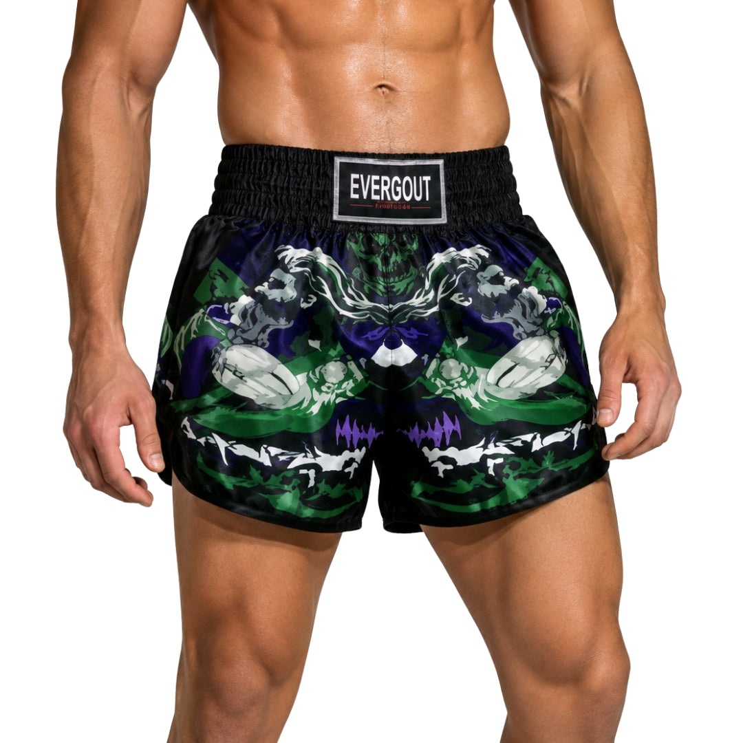MuayThai Everbout Camoufelage Short Green