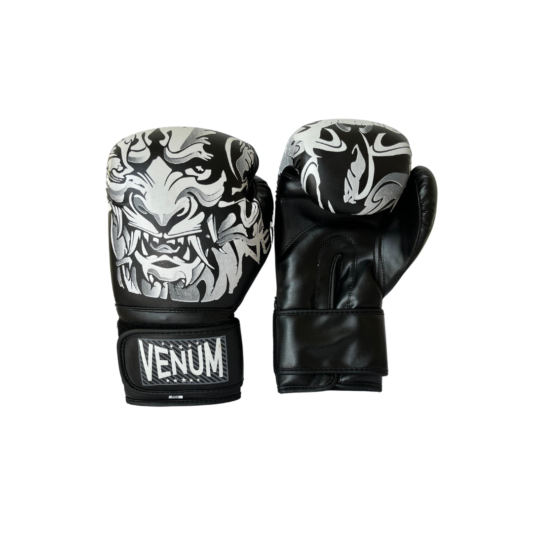 Devil Venum Boxing Gloves Black|White