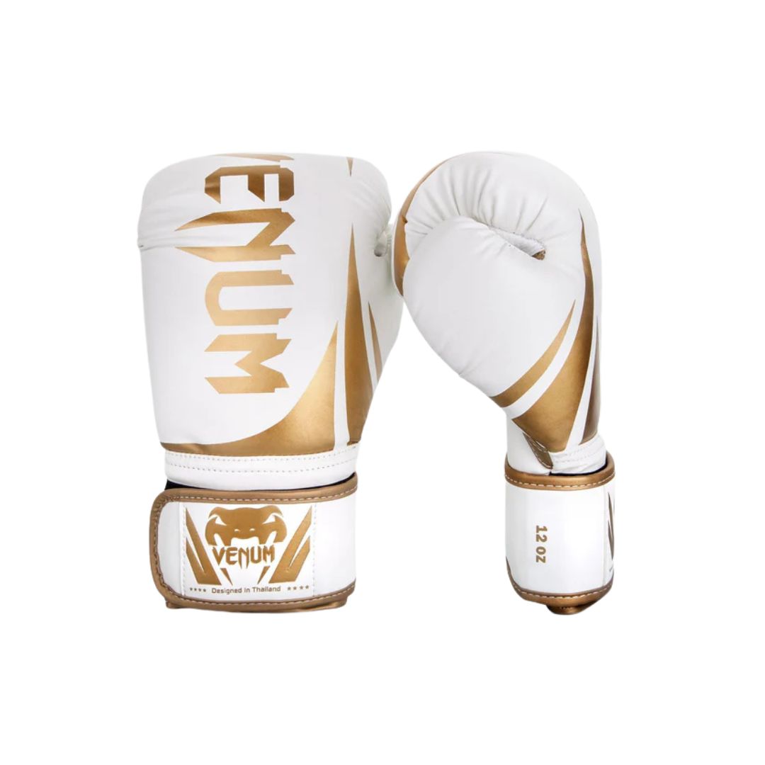 Venum Challenger 2.0 Boxing Gloves - White/Gold