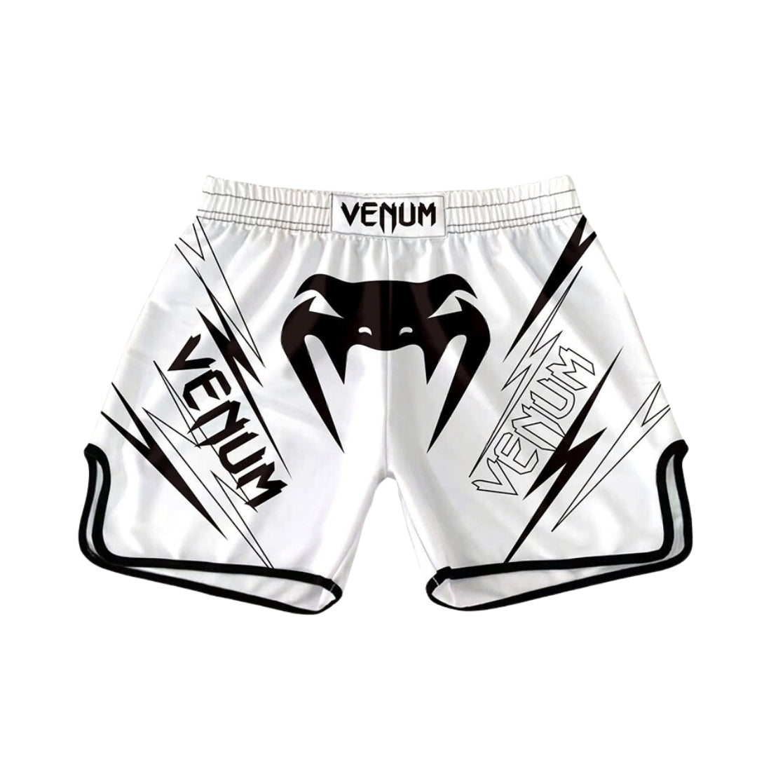MuayThai Venum Short White Pointed