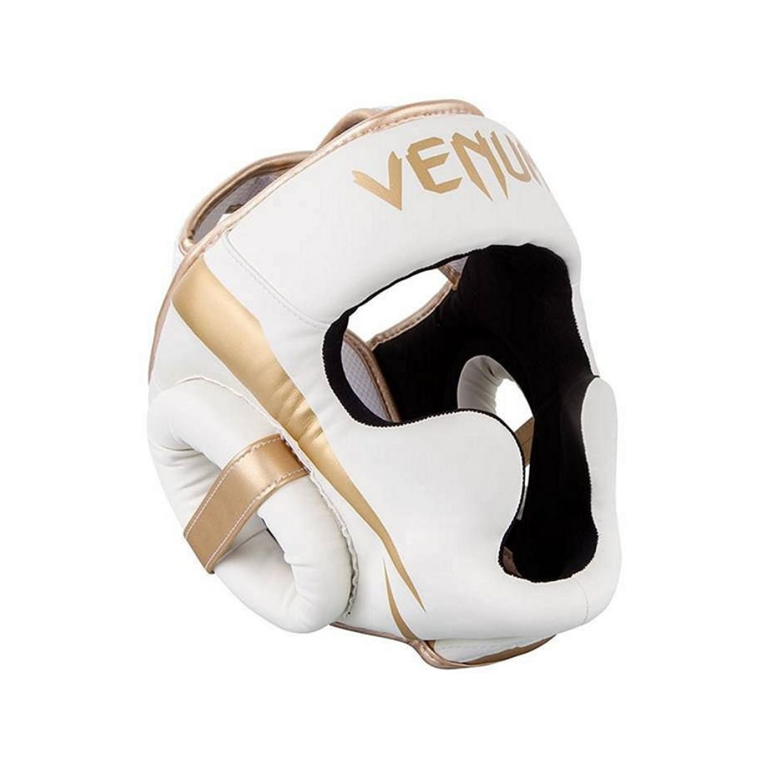 Venum Headgear Full Protection MMA Muaithai Kickboxing White-Gold
