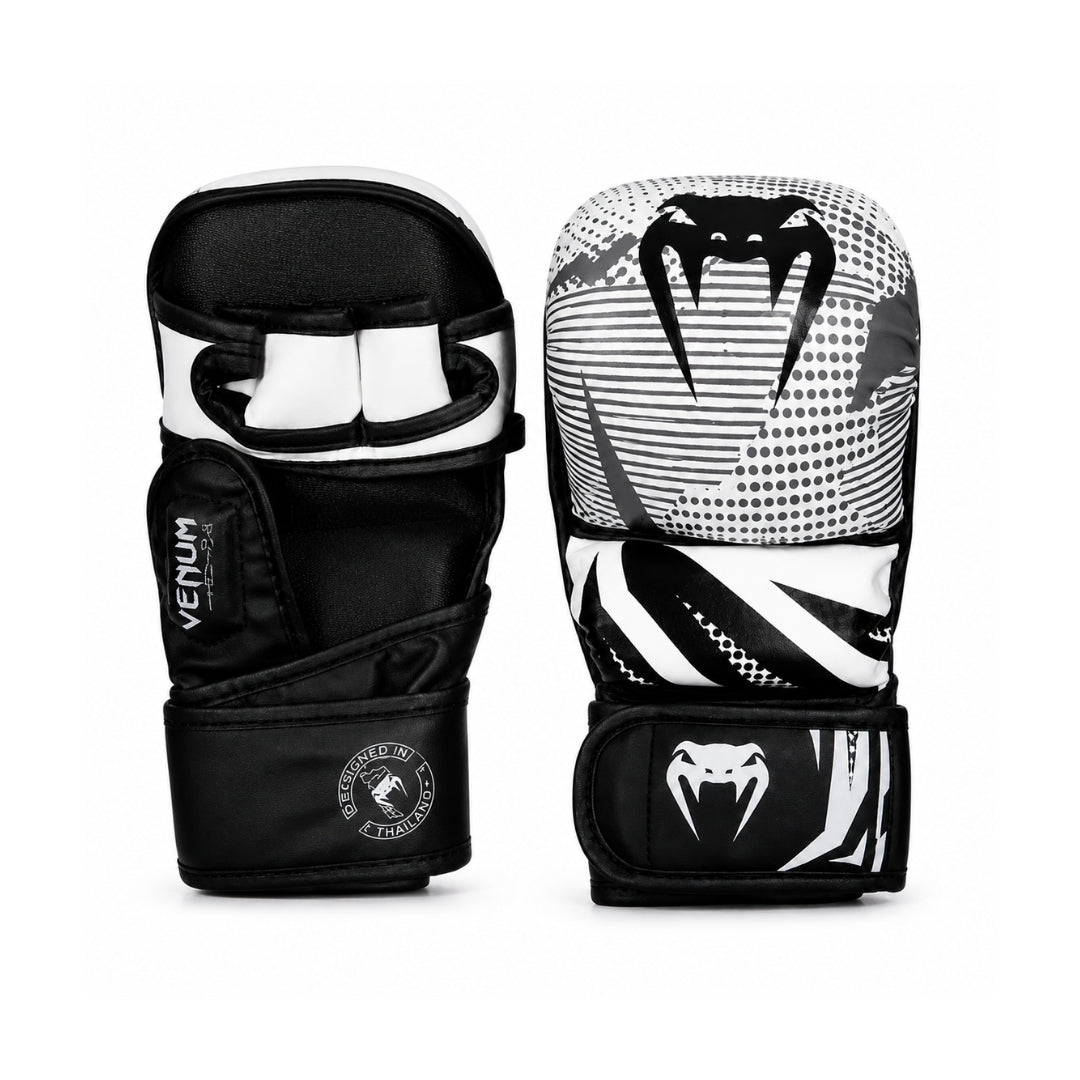 Venum Midnight Fury Sparring MMA Sparring Gloves - White