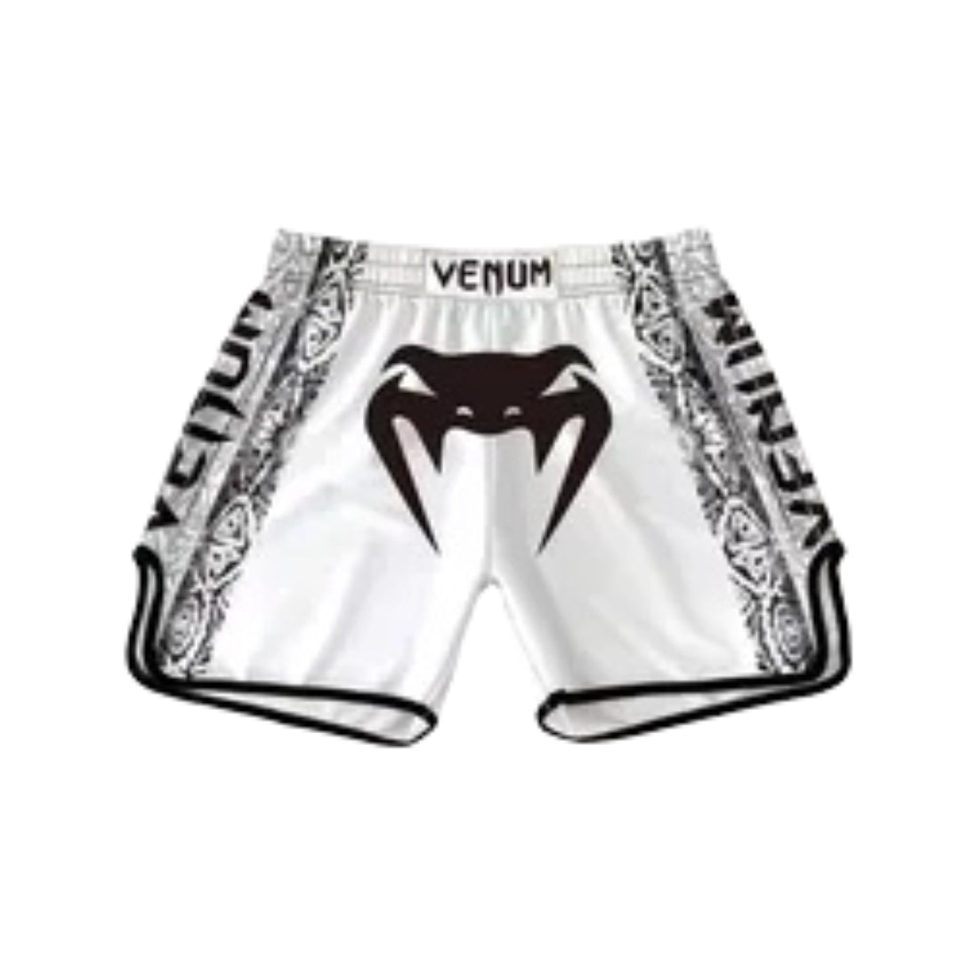 MuayThai Venum Short White|Dragon