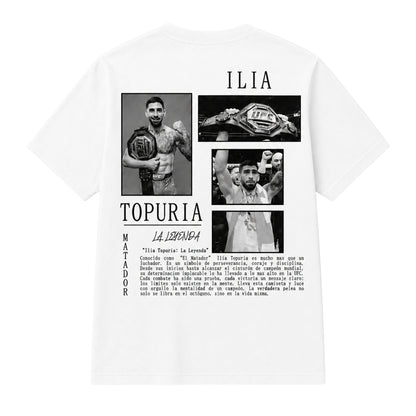 Ilia Topuria Oversized Tribute T-Shirt – Black/White