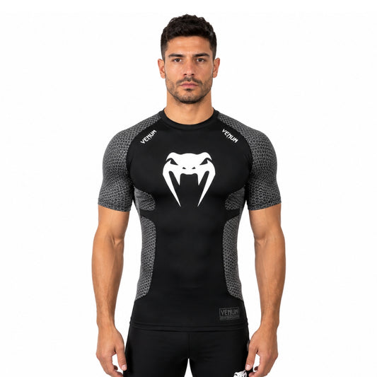 Venum Electron 2.0 compression t-shirt in gray