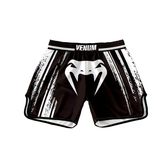 MuayThai Venum Short Black|White Oldie
