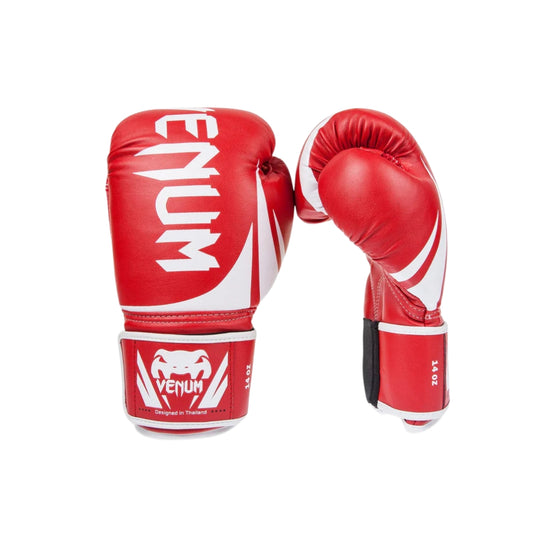 Venum Boxing Gloves White|Red MuayThai, Kickboxing, MMA