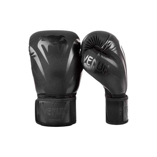 Venum Boxing Gloves Full Black Boxing Muaithai Kickboxing