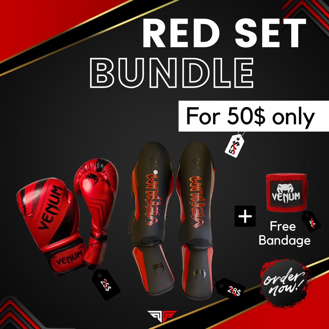 Full Gear Red & Black | MMA, Kickboxing , MuaiThai