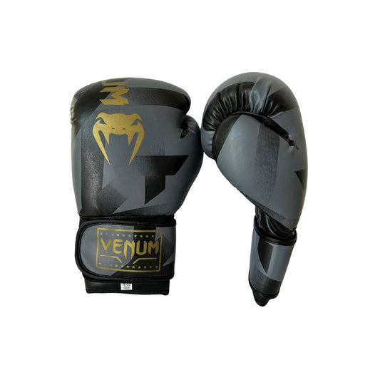 Venum Boxing Gloves Gray|Gold