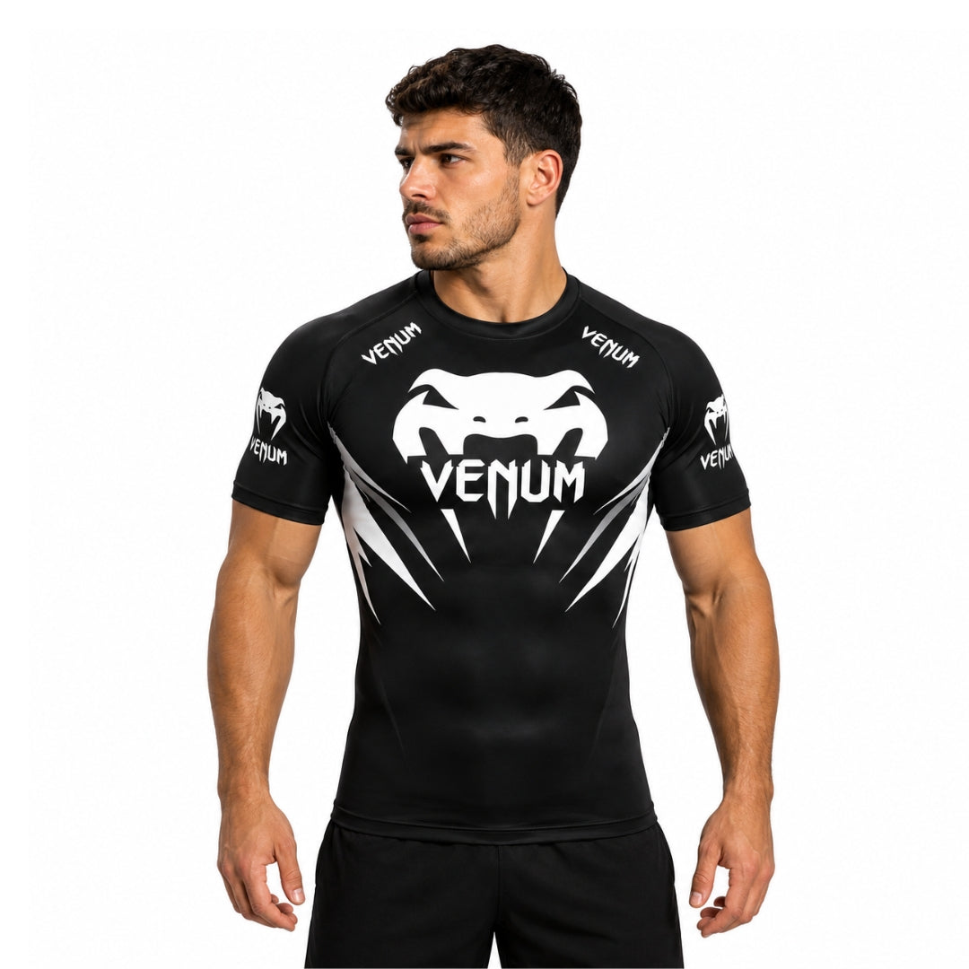 Venum 5.0 Compression T-shirt Black/White