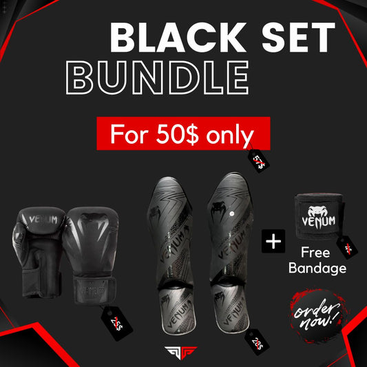 Full Gear Matt Black |  MMA , Kickboxing, Muai Thai