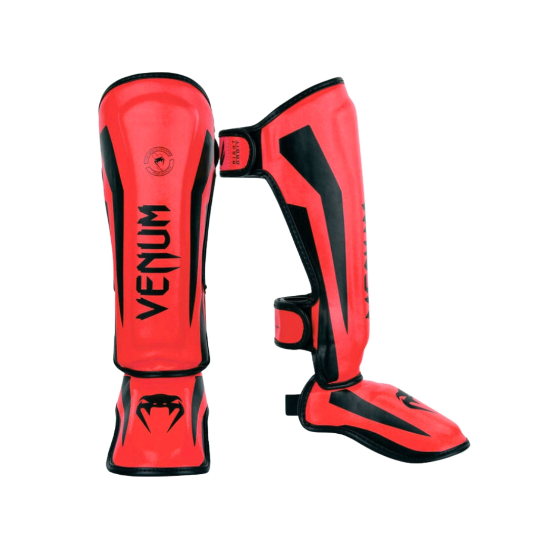 Venum Elite Standup Shin Guards - Red
