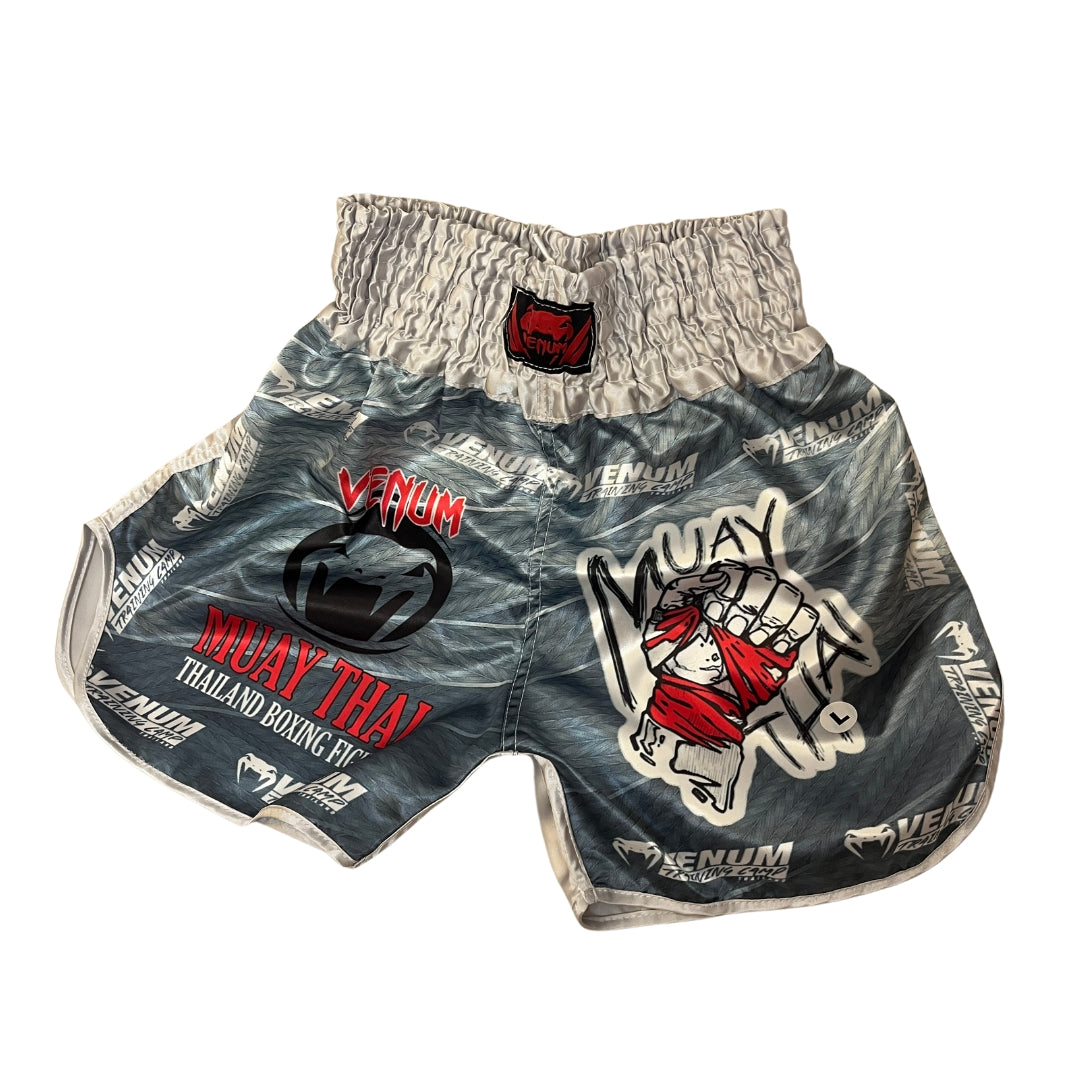 MuaiThai Short Venum Gray|Red