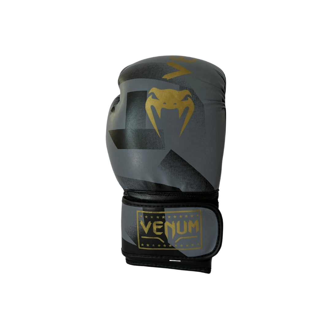 Venum Boxing Gloves Gray|Gold