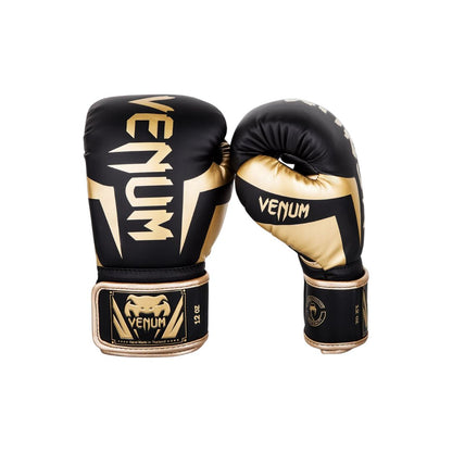 Venum Elite Boxing Gloves - Black/Gold
