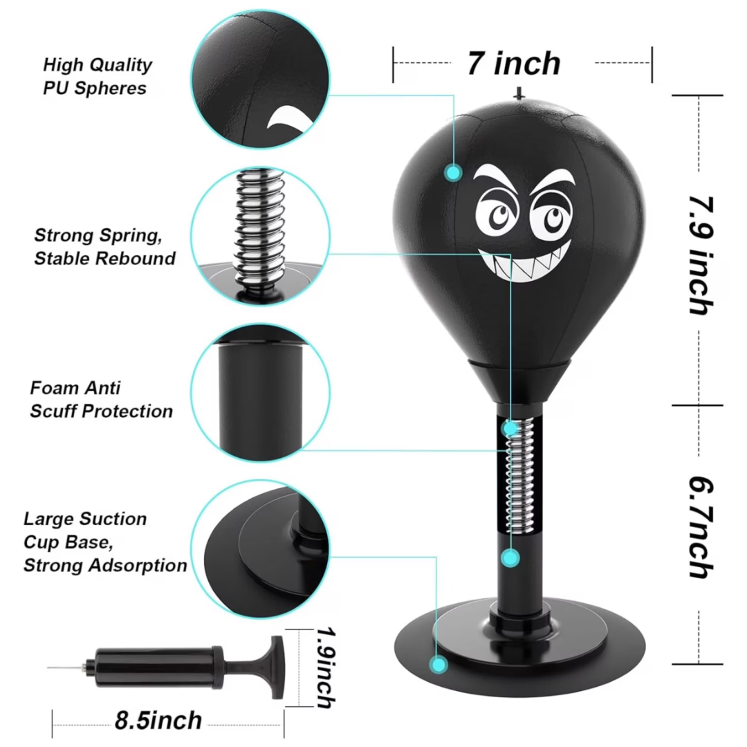 Desktop Punching Bag With Suction Cup