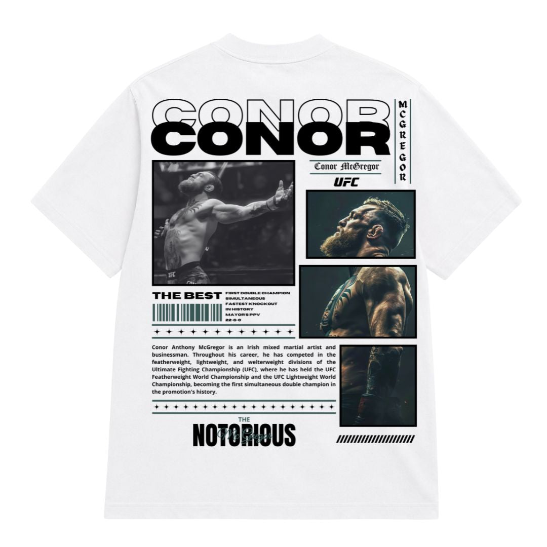 Conor Mcregor Oversized Tribute T-Shirt – Black/White