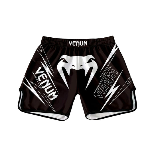 MuayThai Venum Short Black Pointed