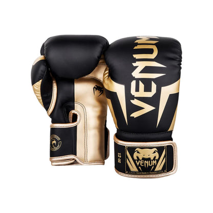 Venum Elite Boxing Gloves - Black/Gold