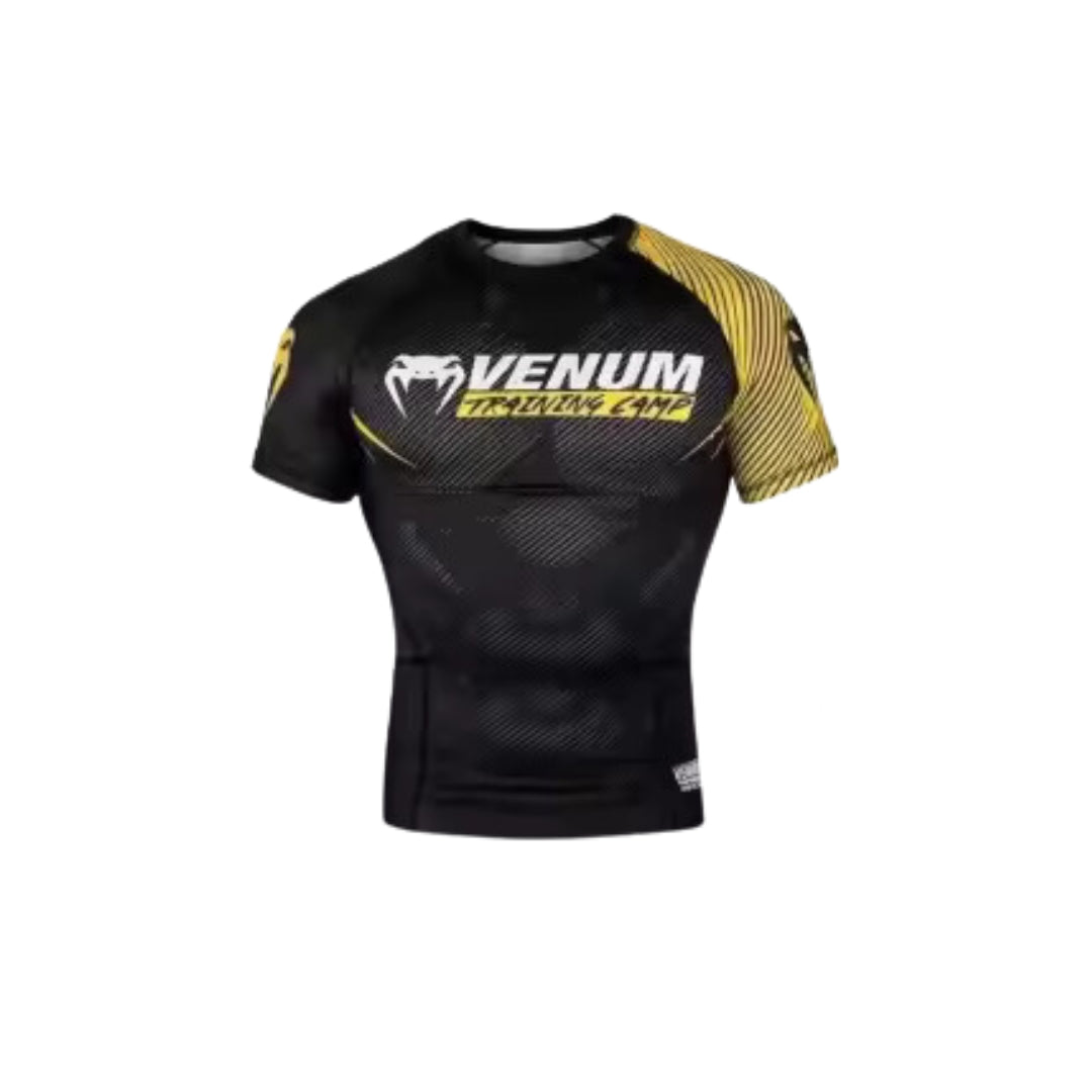 Venum Training Camp Compression T-shirt Black|Gold