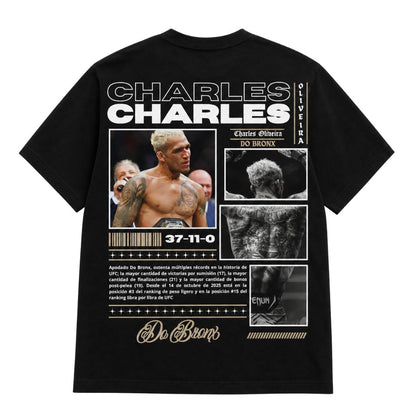Charles Oliveira Oversized Tribute T-Shirt – Black/White