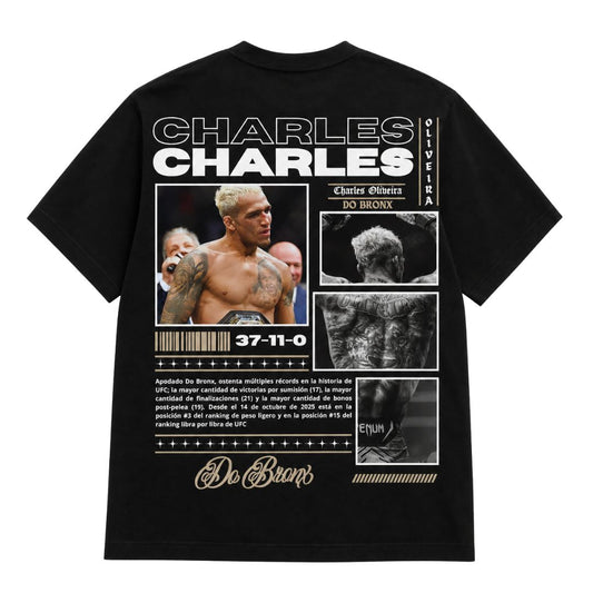 Charles Oliveira Oversized Tribute T-Shirt – Black/White