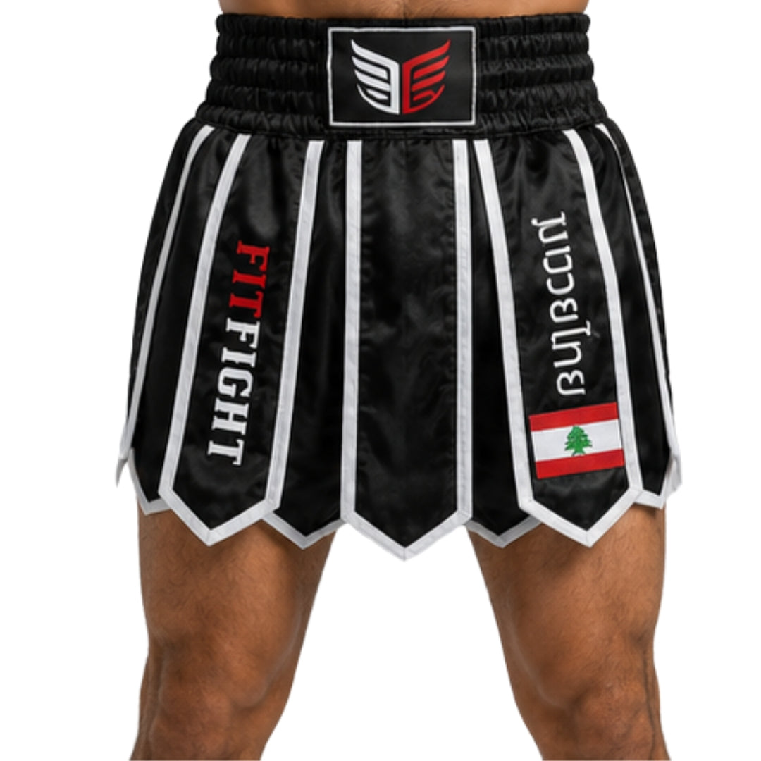 FITFIGHT Professional Muay Thai Shorts – Lebanon Edition