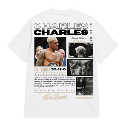 Charles Oliveira Oversized Tribute T-Shirt – Black/White
