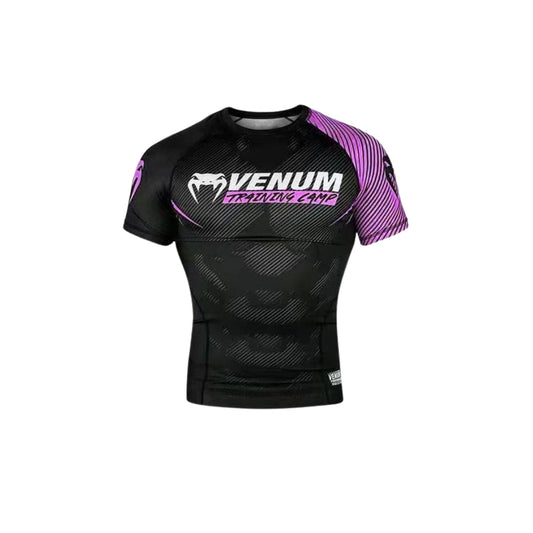 Venum Training Camp Compression T-shirt Black|Pink