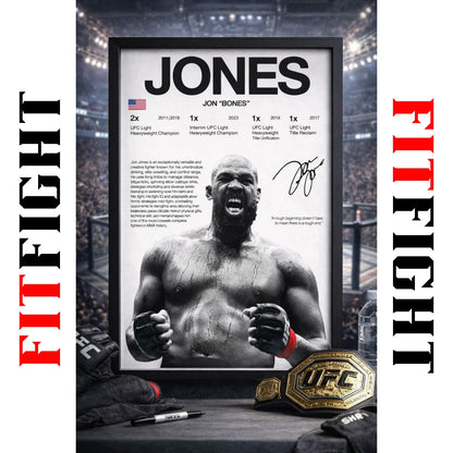 UFC Fighter Champion Poster MMA Lovers | JONES