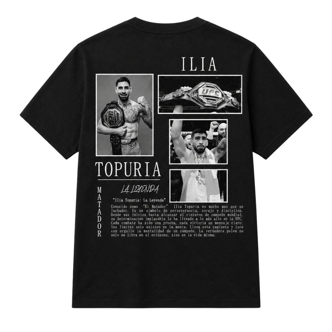 Ilia Topuria Oversized Tribute T-Shirt – Black/White