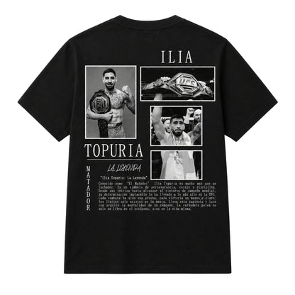 Ilia Topuria Oversized Tribute T-Shirt – Black/White
