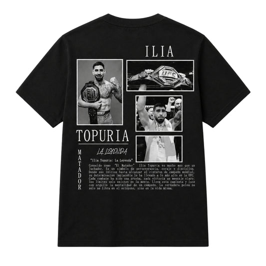 Ilia Topuria Oversized Tribute T-Shirt – Black/White