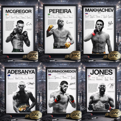 MMA Lovers UFC Posters 6 Frames Bundle