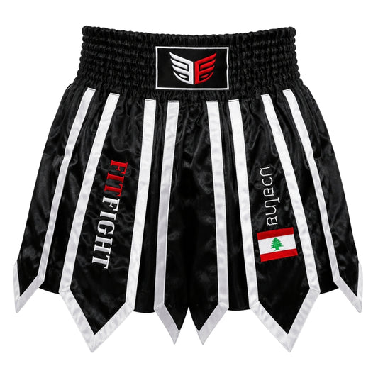 FITFIGHT Professional Muay Thai Shorts – Lebanon Edition