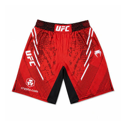 UFC Venum Authentic Fight Night MMA Shorts - Long Fit - Red