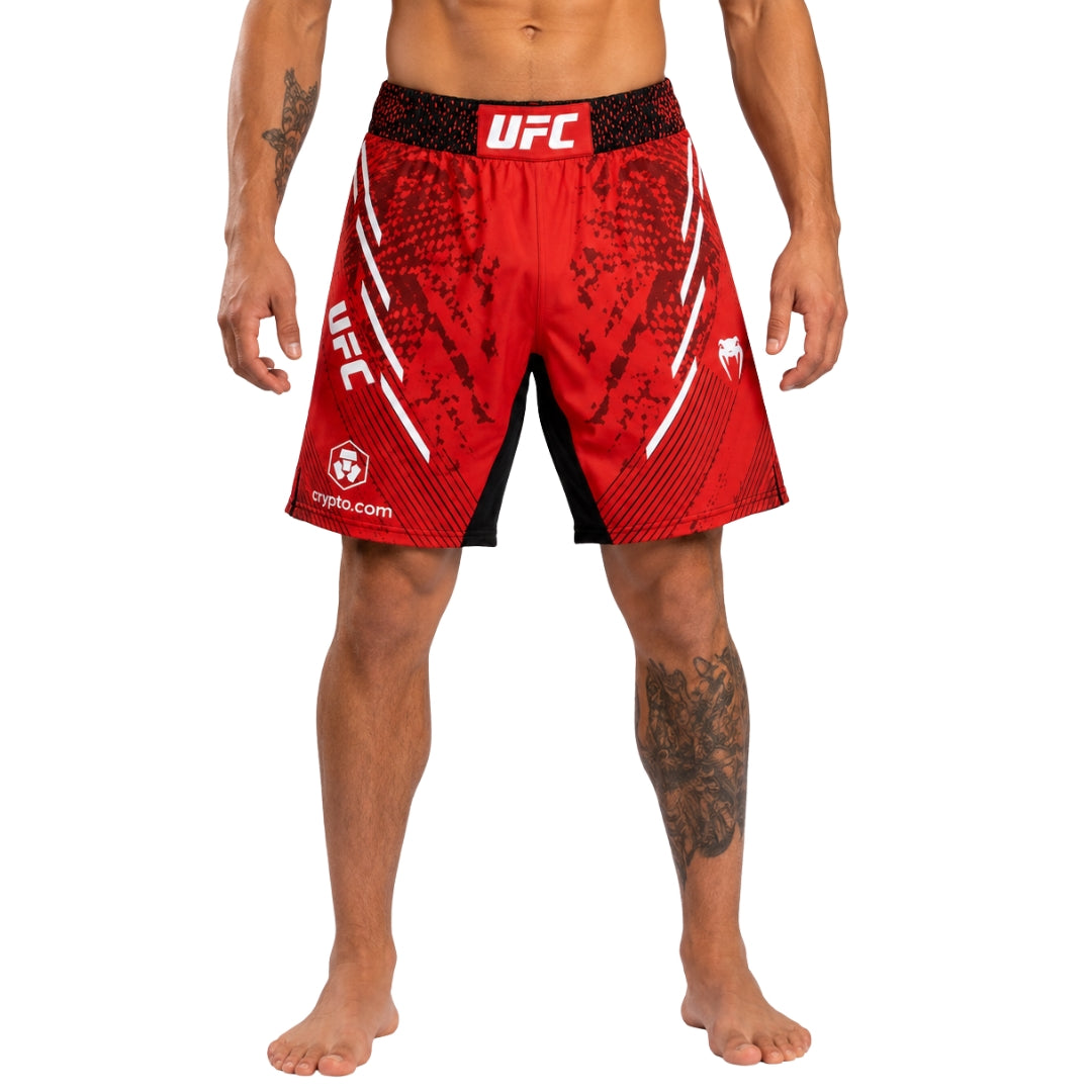 UFC Venum Authentic Fight Night MMA Shorts - Long Fit - Red