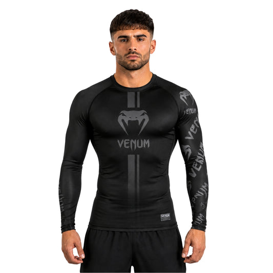Venum Compression Long Sleeve Shirt Black|Full
