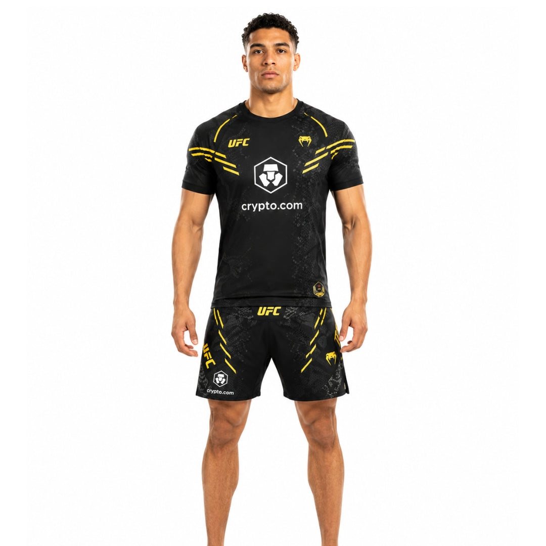 Venum UFC Authentic Fight Week 2.0 Men Performance Short Sleeve T-shirt Gold