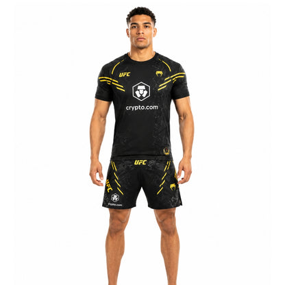 Venum UFC Authentic Fight Week 2.0 Men Performance Short Sleeve T-shirt Gold