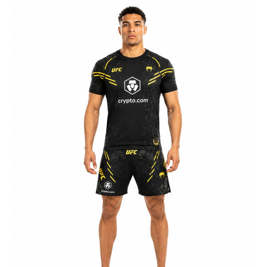 Venum UFC Authentic Fight Week 2.0 Men Performance Short Sleeve T-shirt Gold