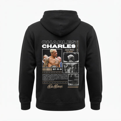 Charles Oliveira oversized tribute hoodie in black, back print