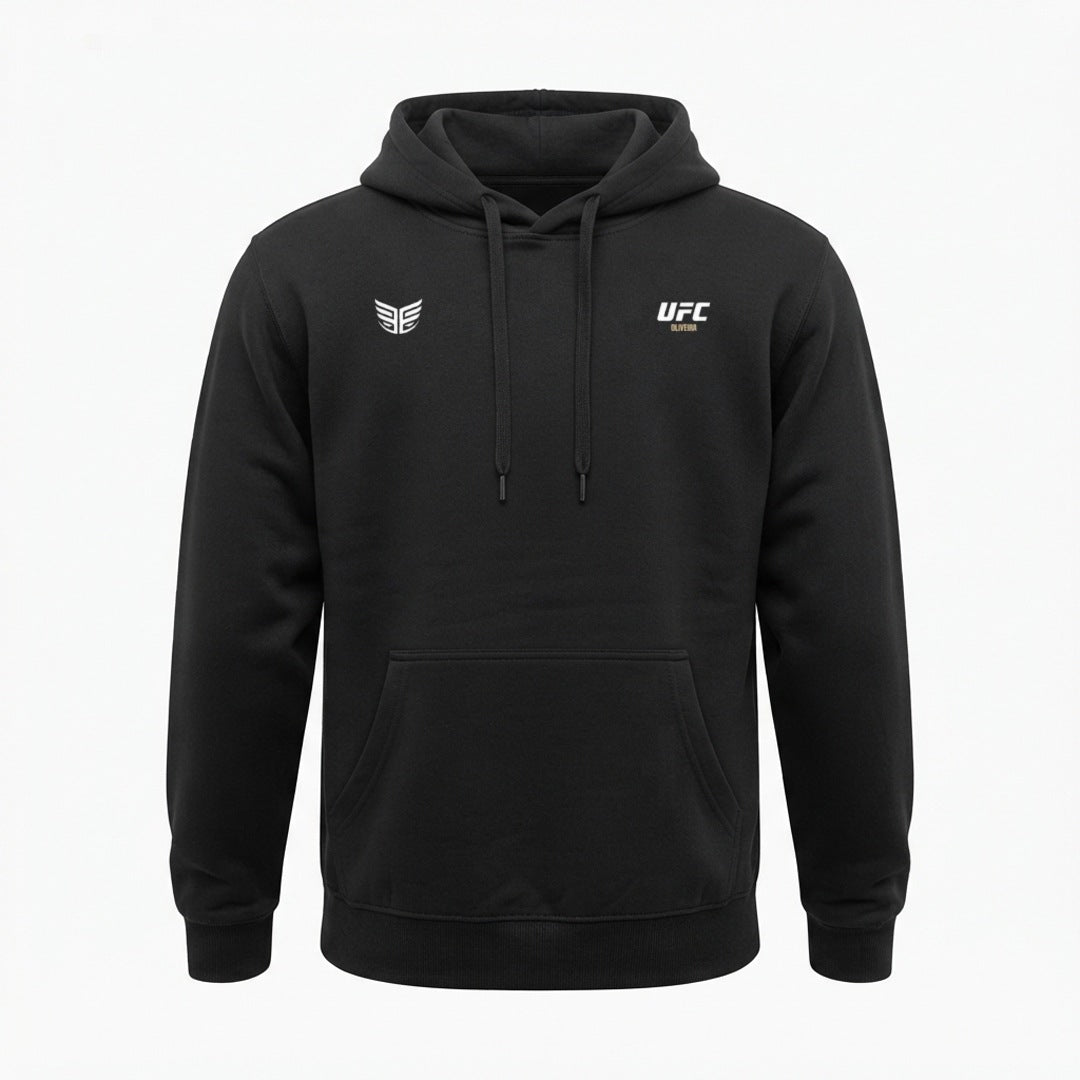 Charles Oliveira oversized tribute hoodie in black, front