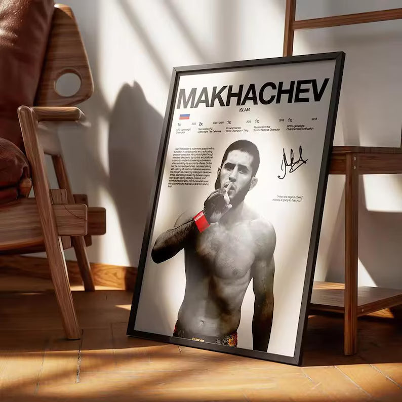 UFC Fighter Champion Poster MMA Lovers | MAKHACHEV