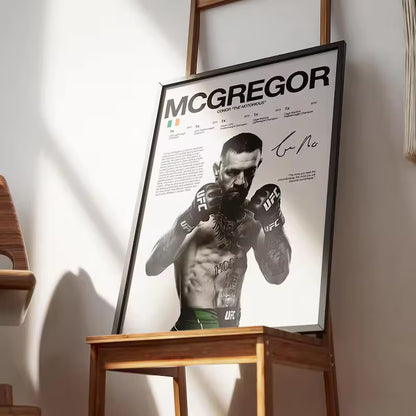 UFC Fighter Champion Poster MMA Lovers | MCGREGOR